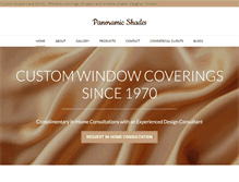 Tablet Screenshot of panoramicshades.com